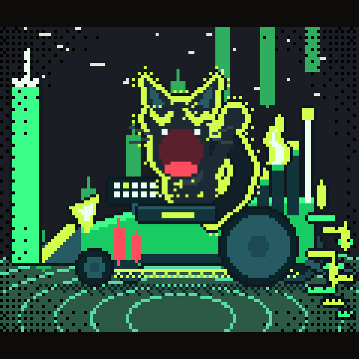 RH Grand Prix Racer #2997: Green Candle God